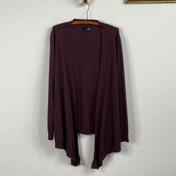 C&C California Cashmere Waterfall Drape Open Cardigan - Picture 1 of 8